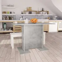 Prolenta Maison Exclusive - Tavolo da pranzo grigio cemento 110x60x75 cm Materiale ligneo