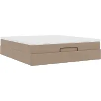 Syfax Struttura Letto Pouf con Materasso 160x200 cm Pelle finta
