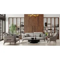 AEA Komfortable Sofagarnitur 3+1 Couch Sofa Polster Wohnzimmer verstellbarer Rücken