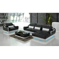 Xl Moebel Gmbh Ledersofa Couch Wohnlandschaft Ecksofa + Sessel Garnitur Modern Sofa G8025E