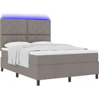 Syfax Letto a molle con materasso con led Talpa 160 x 200 cm Tessuto
