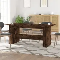 Prolenta Maison Exclusive - Tavolo da pranzo in rovere affumicato 180x90x76 cm Materiale ligneo