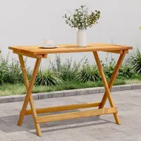 Prolenta Maison Exclusive - Tavolo da giardino pieghevole 90x52,5x65 cm in legno massello di acacia