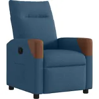 Syfax Poltrona Reclinabile Blu in Tessuto