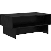 Syfax Tavolino da salotto Rovere Nero 80 x 46 x 35 cm