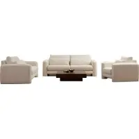AEA Luxuriöse Weiße Sofagarnitur Designer Wohnzimmer Textil Couchen 3tlg Set