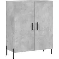Syfax Credenza Grigio Cemento 69,5x34x90 cm in Legno Multistrato