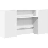 Syfax Banco Reception Bianco 200x50x103,5 cm in Legno Multistrato