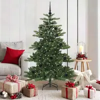 Prolenta Maison Exclusive - Albero di Natale artificiale pieghevole, verde, 150 cm, in PVC e acciaio