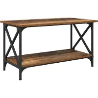 vidaXL Tavolino in legno vecchio 80 x 45 x 45,5 cm Materiale a base di legno