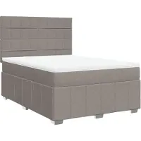 Syfax Giroletto a Molle con Materasso Tortora 140x200 cm in Tessuto