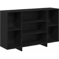 Syfax Credenza Rovere Nero 120 x 30 x 75 cm Legno multistrato