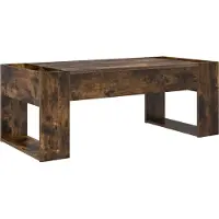 Syfax Tavolino da salotto Rovere fumé 110 x 50 x 41 cm