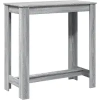 Syfax Tavolo da Bar Grigio Sonoma 102x50x103,5cm in Legno Multistrato