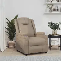 Prolenta Maison Exclusive - Poltrona relax Cappuccino-Marrone Pelle finta