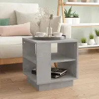 Prolenta Maison Exclusive - Tavolino grigio cemento 40x40x43 cm Materiale ligneo