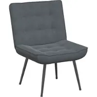 Syfax Sedia Relax 64x74x84 cm Grigio Scuro in Velluto