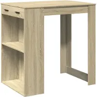 Syfax Tavolo da Bar Rovere Sonoma 102x70x103,5 cm in Truciolato
