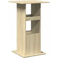 Syfax Tavolo Bar Portaoggetti Rovere Sonoma 60x60x102 cm Multistrato