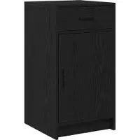 Syfax Credenza Rovere Nero 40 x 40.5 x 75 cm Legno multistrato