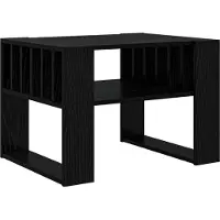 Syfax Tavolino da salotto Rovere Nero 66 x 49,5 x 45 cm