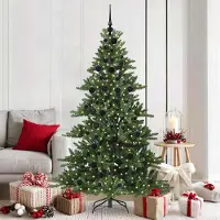 Prolenta Maison Exclusive - Albero di Natale artificiale pieghevole, verde, 180 cm, in PVC e acciaio