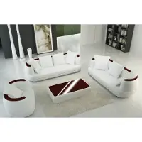 AEA Ledersofa Designer Sofa Couch 3+2+1 Sofagarnitur Couchgarnitur Sofas Garnitur