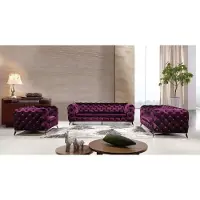 AEA Sofa Chesterfield Couch XXL Big Garnitur Textil 3+1+1 designer Couchen Polster