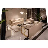 Xl Moebel Gmbh Sofagarnitur 3+3+1 Sitzer Sofa Sessel Gruppe Set 3tlg Beige Gold Möbel