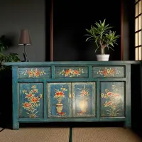 OPIUM OUTLET Asia mobili credenza cassettiera armadio matrimonio cinese orientale asiatico estremo oriente esotico casa di campagna / stile vintage completamente assemblato