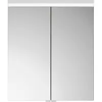 Burgbad Lin20 Armoires de toilette avec éclairage LED, 2 portes, 600x700x170mm, SPQK060F5359, SPQK060F5359