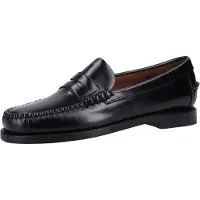 Sebago per donna. 7001530 Mocassini classici Dan in pelle neri (39), Nero, Basso, 1 a 3 cm, Nessuno, Casual, Da sera, Classico
