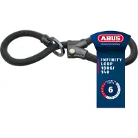 ABUS Infinity Loop 1806 Lucchetto per bicicletta (140 cm, grigio)