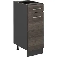 Vicco Mobiletto base per cucina R-Line Grigio nobile 30 cm senza piano di lavoro, Model 53924