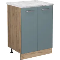 Vicco Mobiletto base cucina R-Line Grigio-blu 60 cm PL Marmo, Model 45445