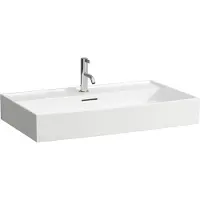 Laufen Kartell lavabo à poser, 3 trous pour robinet, avec trop-plein, 800x460mm, H8163364001081, H8163364001081