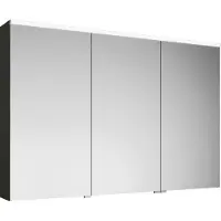 Burgbad armoire de toilette Eqio avec éclairage LED à poser, 3 portes, charnières centrales à gauche, 1200x800x170mm, SPGS120RF2010, SPGS120RF2010