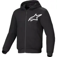 Alpinestars Felpa Con Cappuccio Chrome V2 Sport Black White