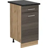 Vicco Mobiletto base per cucina R-Line Grigio nobile 40 cm , PL Antracite, Model 53906