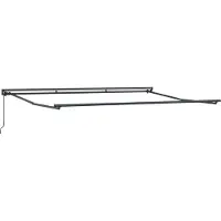 Syfax Telaio di tenda manuale Regolabile Antracite 4 × 3,5 m Acciaio