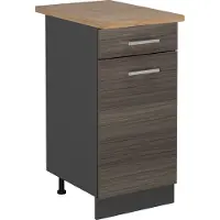 Vicco Mobiletto base per cucina R-Line Grigio nobile 40 cm , PL Rovere, Model 53422