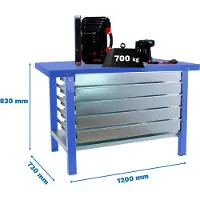 Simon Rack Simonwork (bancos De Trabajo) Banco Da Lavoro Bt6 Pro 5box 830x1200x730 Mm