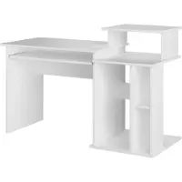 Vicco Scrivania con ripiani Jan Bianco 130 x 55 cm, Model 36715