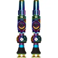 Muc-Off Tubeless Valves Big Bore Lite Valvola per bicicletta (45 mm, iridescent)