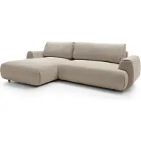 Furnlux Classic FURNLUX Divano ad angolo Borsa Beige e Nero 270cm / Colore principale: Beige / Dimensioni: 270 x 81 x 167 cm