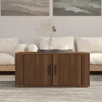 Prolenta Maison Exclusive - Tavolino marrone effetto rovere 80x50x36 cm Materiale ligneo