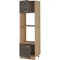 Vicco Mobile cucina microonde R-Line Grigio nobile 60 cm, Model 53444