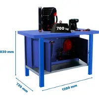 Simonwork (bancos De Trabajo) Banco Da Lavoro Bt6 Pro 830x1200x730 Mm