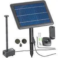Pearl Pompa solare per fontane Royal Gardineer con batteria ricaricabile