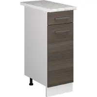 Vicco Mobiletto base per cucina R-Line Grigio nobile 30 cm , PL Marmo, Model 37713